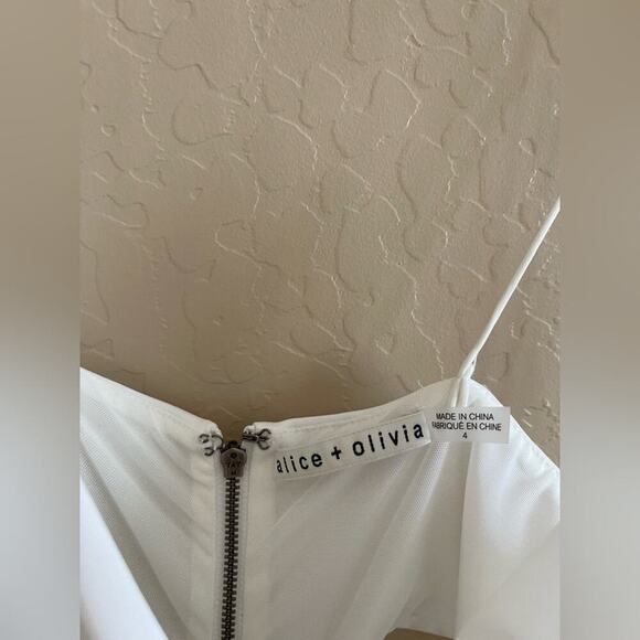 New Alice + Olivia Havana White Cut Out Maxi Dress 4 - Picture 6 of 10